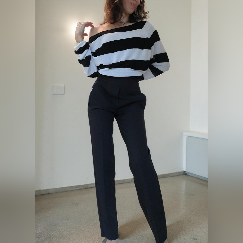 NWT Athleta Black Women's High Rise Pants Casual Or Dressy Size 2T